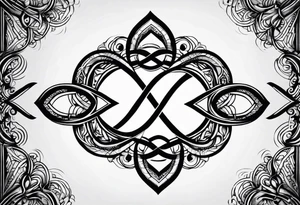could you just draw an infinity symbol tattoo idea