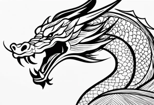 Dragón chino tattoo idea