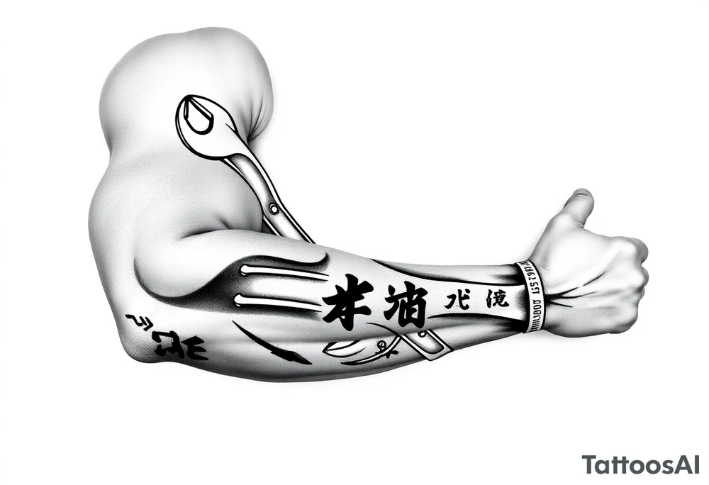 Pipe Wrenches
 and kanji tattoo idea