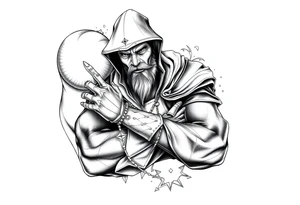 arcane mage, magic tattoo idea