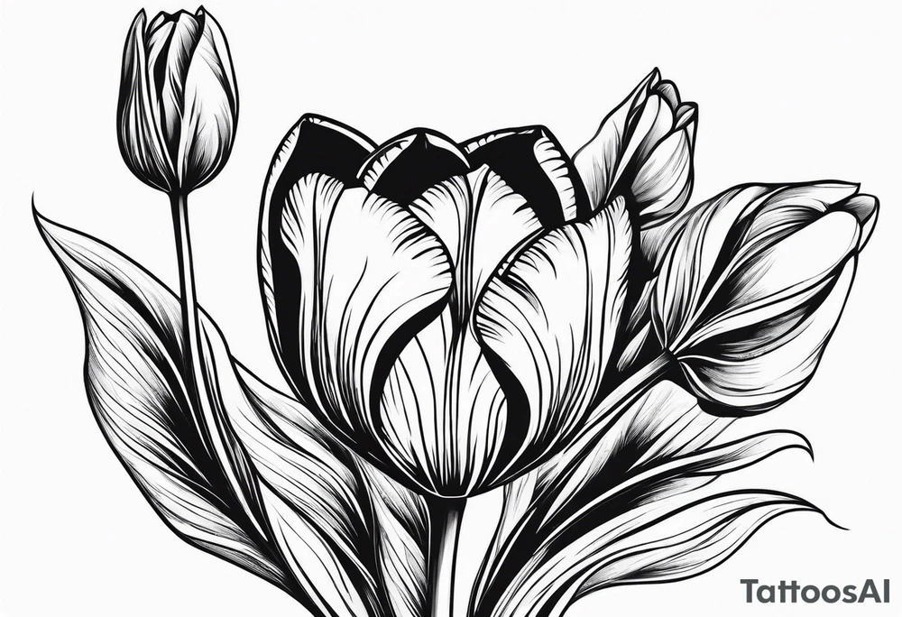 Dutch tulips tattoo tattoo idea