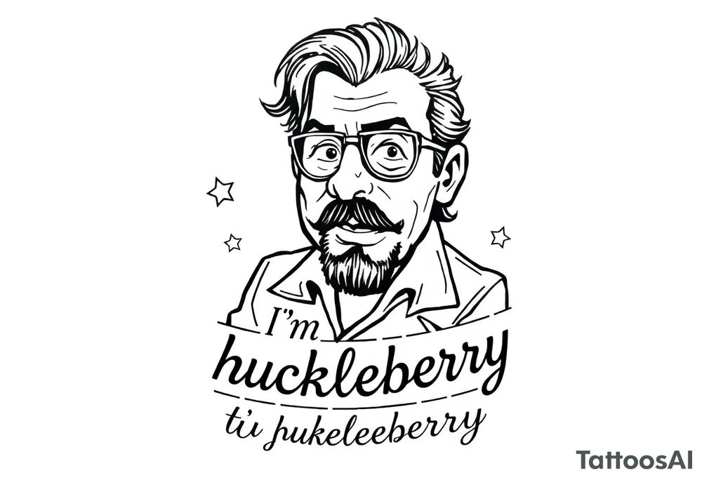 Val Kilmer cartoon doc holiday 
Movie saying “i”m your huckleberry” tattoo idea