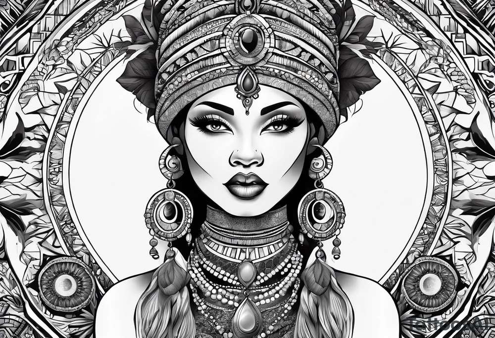 divindades africanas tattoo idea