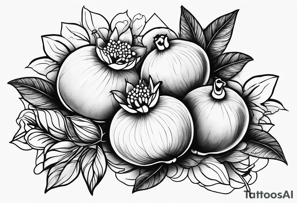 Pomagranate tattoo idea