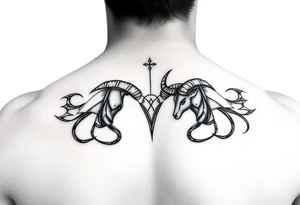 Love cancer and Taurus beautiful tattoo idea