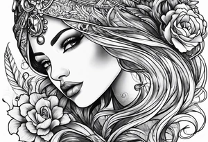 water flowing tattoo idea
