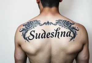 Tattoo in mores code of name Sudeshna on forearm tattoo idea