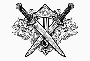 Valhalla sword tattoo idea
