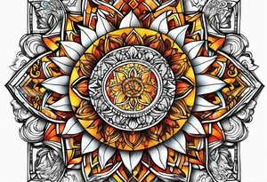 Sun Catcher Mandela tattoo idea