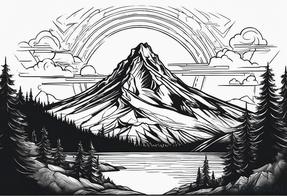 Mount Hood tattoo idea