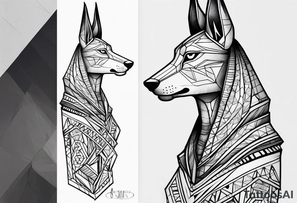 Anubis forearm tattoo idea