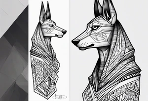 Anubis forearm tattoo idea