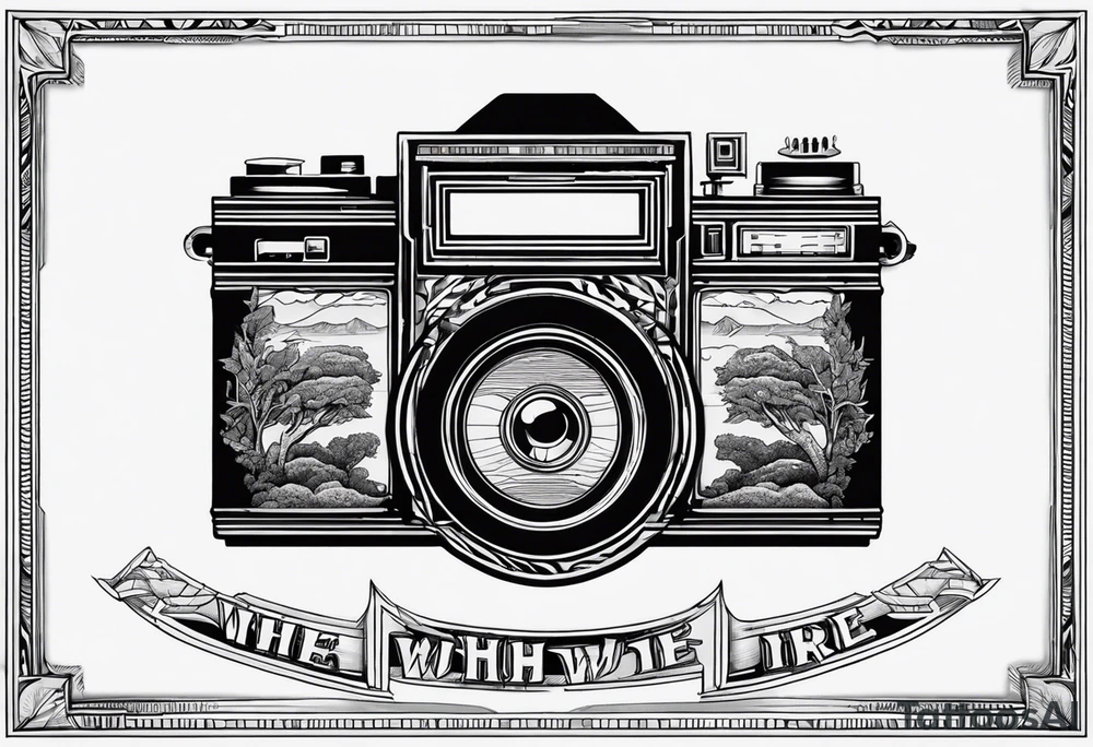Create a tattoo design of a album cover wish you were here tattoo idea