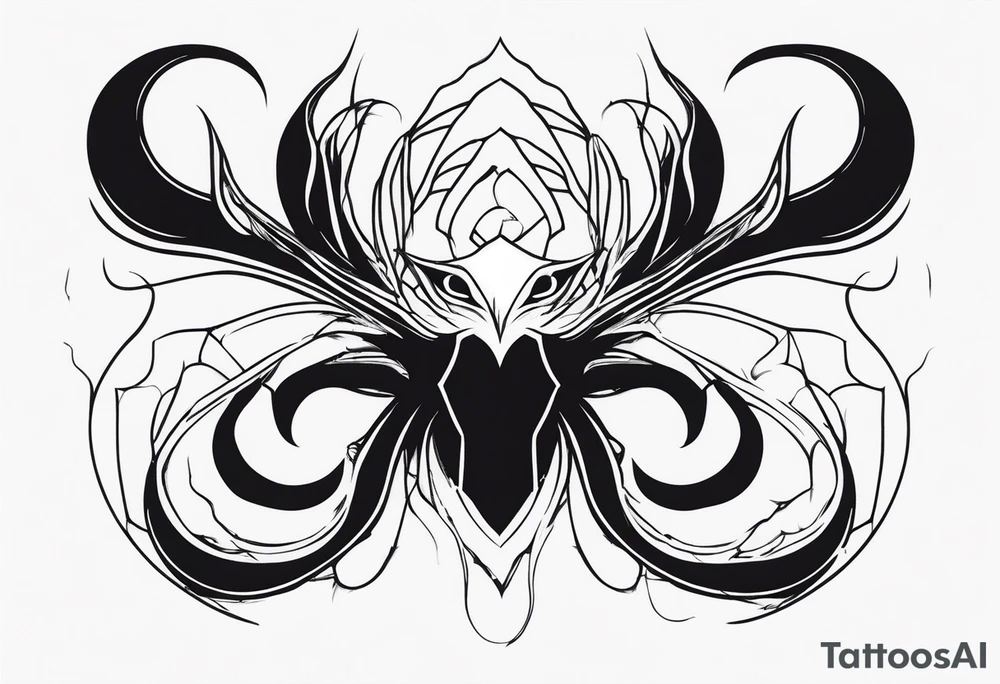 a shadow creature that had an intimidation position tattoo idea