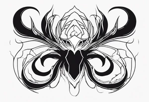 a shadow creature that had an intimidation position tattoo idea