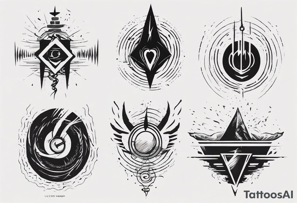 God, text, soundwave tattoo idea