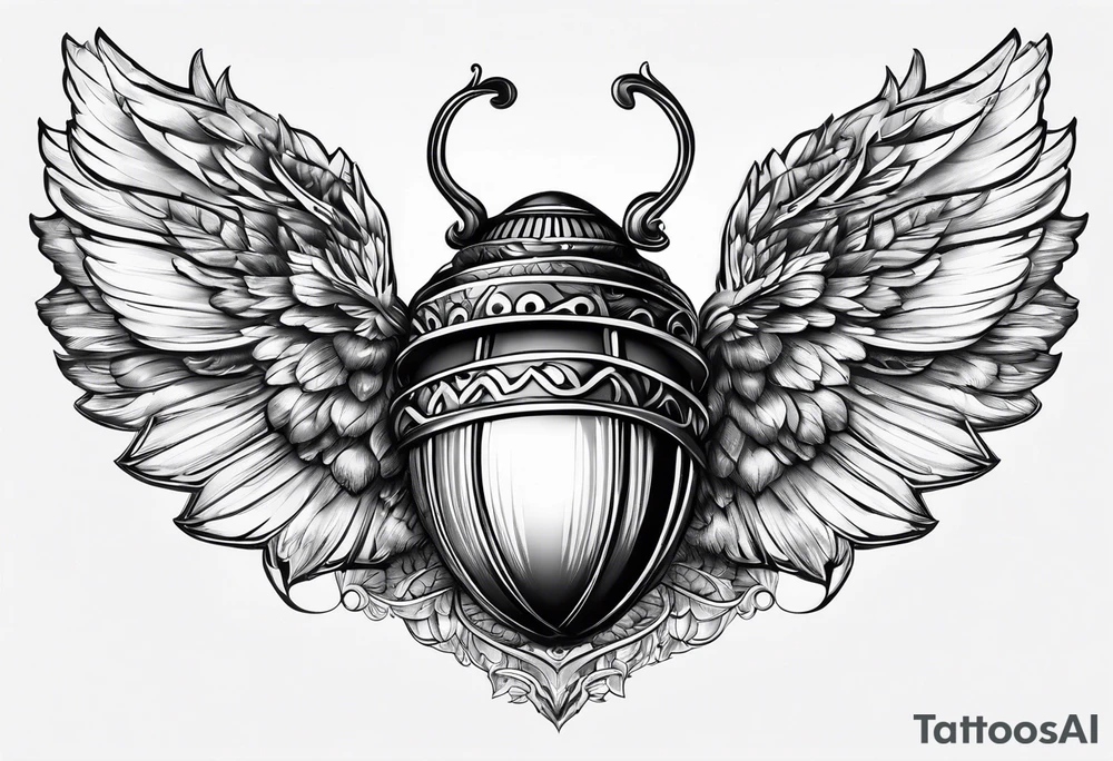 acorn with wings tattoo idea