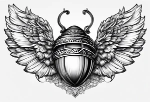 acorn with wings tattoo idea