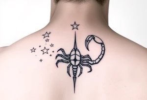 Stars constellation scorpio and cancer tattoo idea