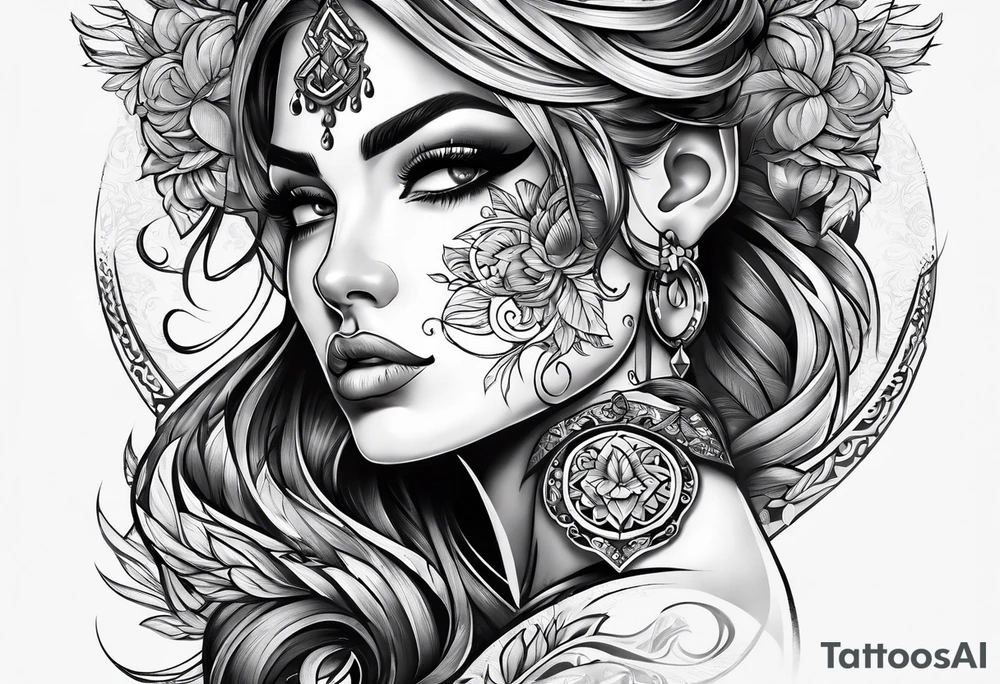 MALIN lettering tattoo idea
