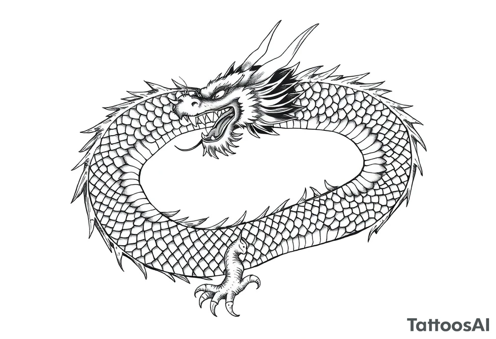 dragon tattoo idea