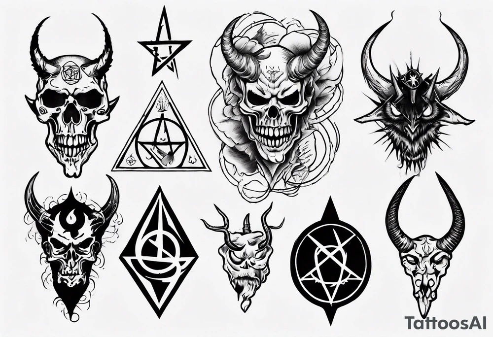 satanic tattoo idea