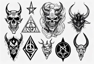 satanic tattoo idea