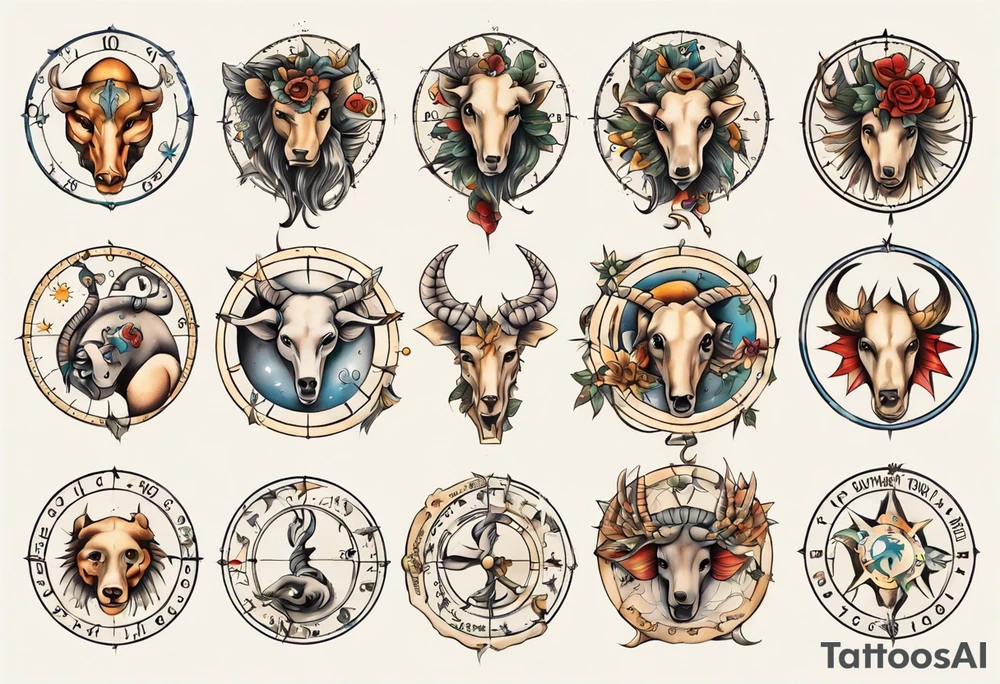 zodiac tattoo idea