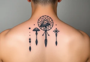 Mushrooms dreamcatcher
Stars tattoo idea