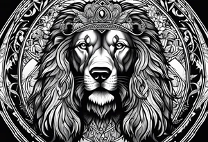face of a deutch drahthaar tattoo idea