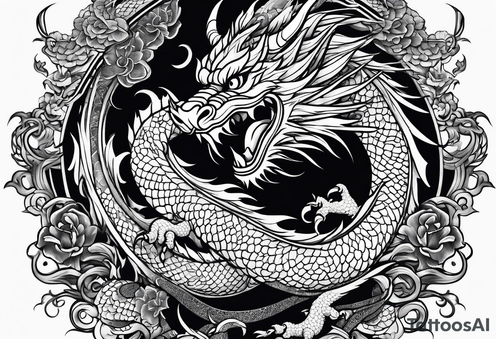 Traditional Chinese Dragon tattoo idea