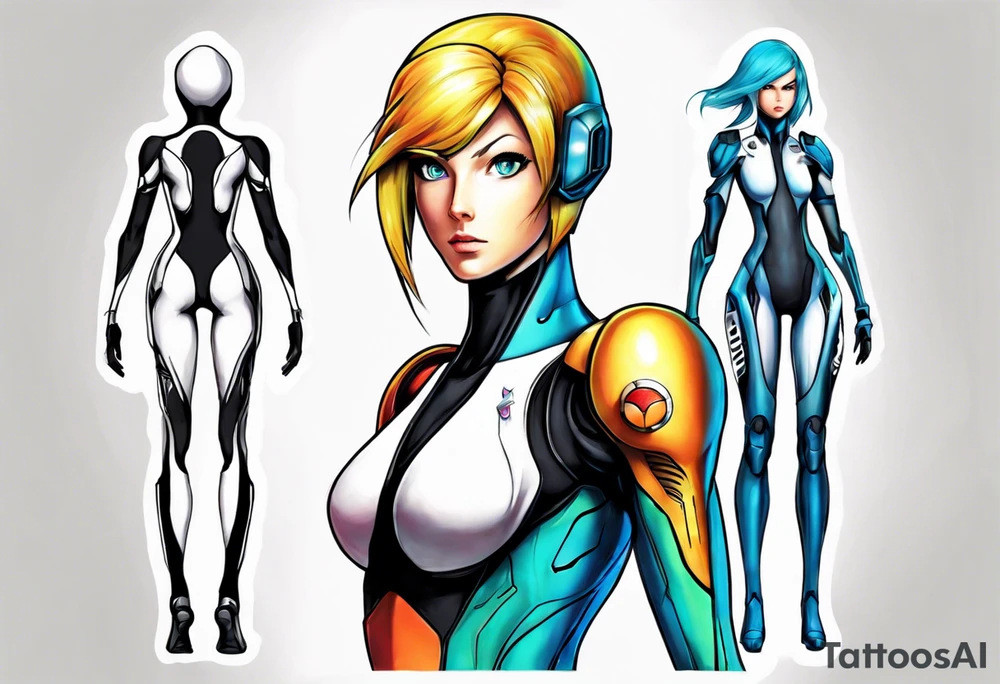 zero suit samus aran tattoo idea