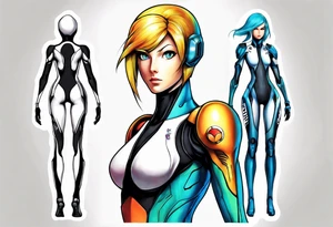 zero suit samus aran tattoo idea