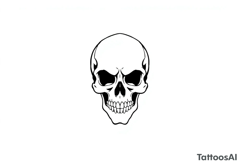 soldier skull rugrats style tattoo idea