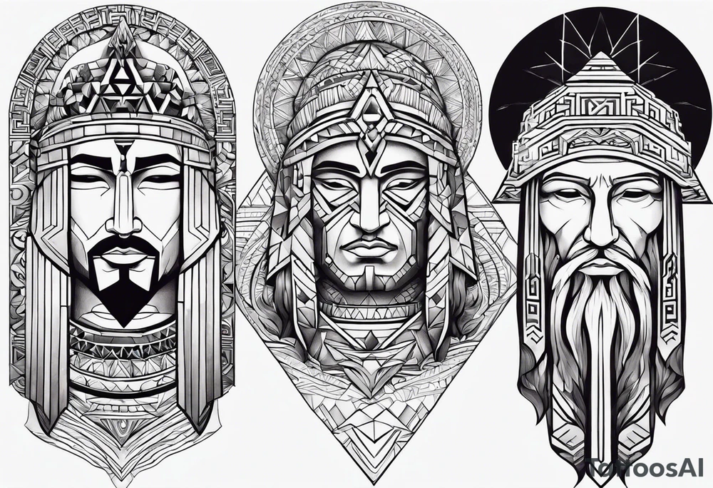 deus egípcio homem em forma de múmia tattoo idea
