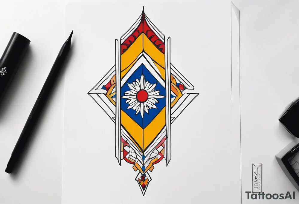 minimalistic Filipino vertical tattoo tattoo idea
