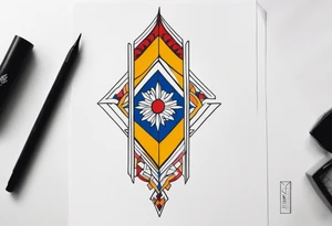 minimalistic Filipino vertical tattoo tattoo idea