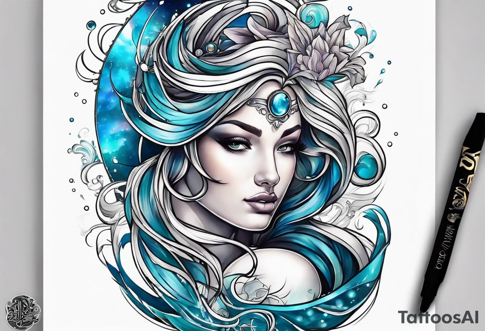 Aquarius tattoo idea
