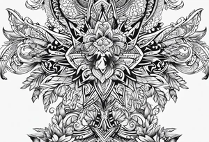 cross fine line tattoo idea
