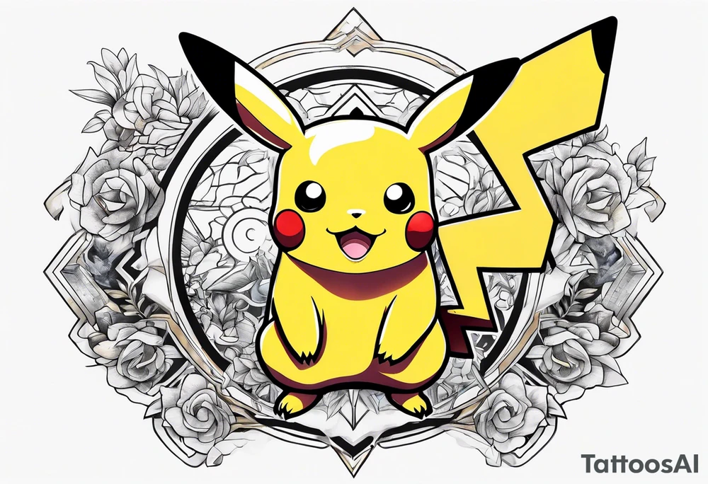 Pikachu tattoo idea