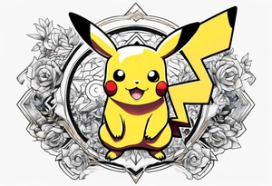 Pikachu tattoo idea