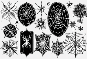 cobweb tattoo idea
