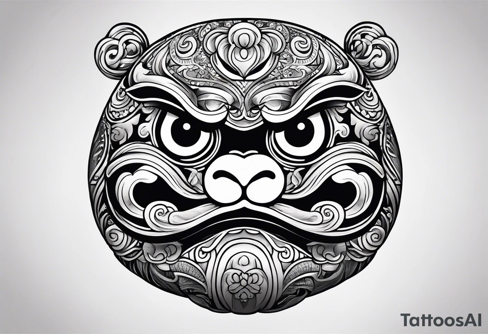 Daruma doll tattoo idea
