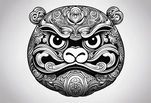 Daruma doll tattoo idea