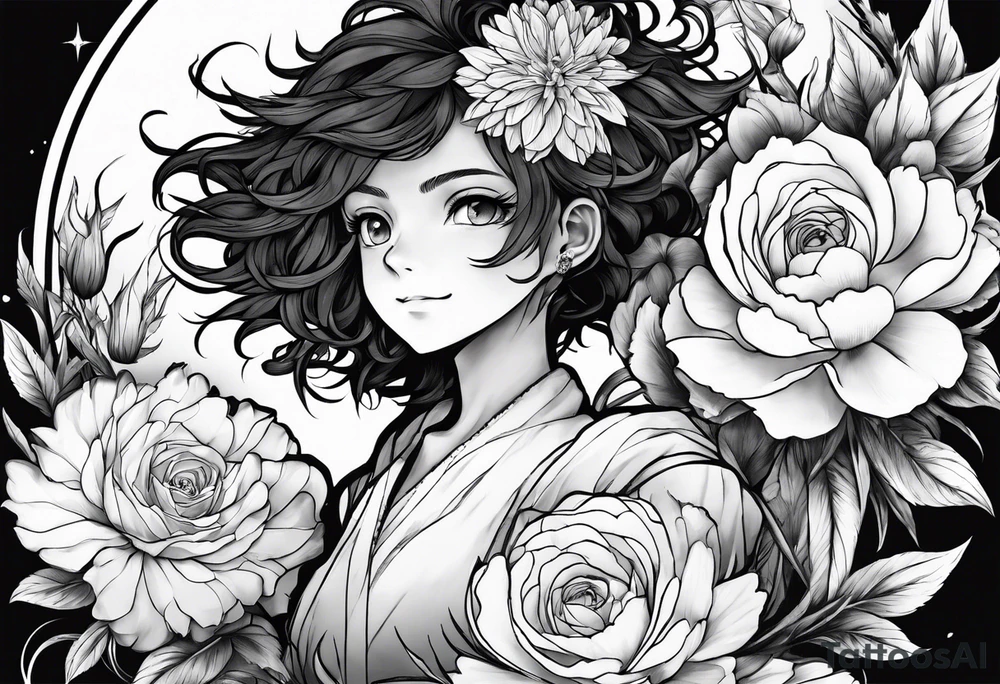 promised neverland Vida flower tattoo idea