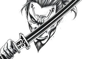 Katana, light on the bladd tattoo idea