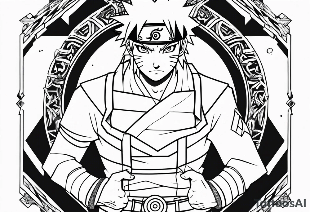 Naruto stomach tattoo tattoo idea