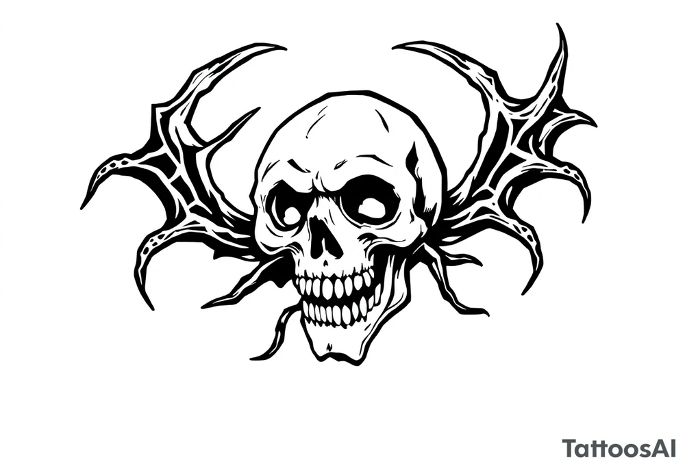 Black plague tattoo idea