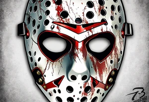 Friday the 13th Jason mask, Japanese art tattoo idea