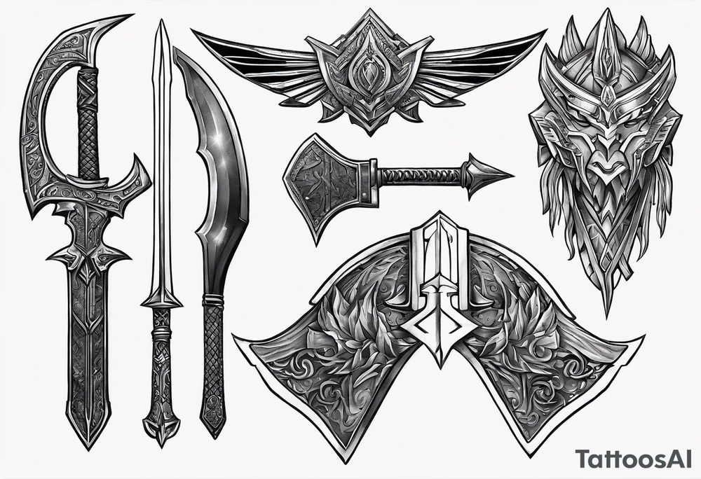 Klingon weapon tattoo idea